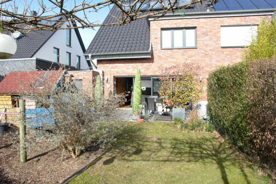 ... Ansicht - Garten Doppelhaush�lfte Bocholt