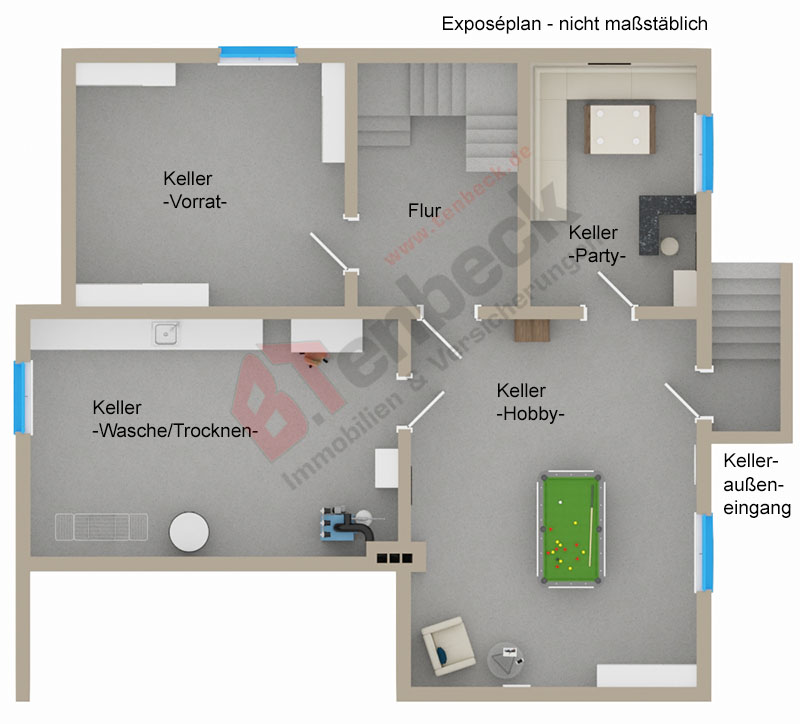 Grundriss - Keller Einfamilienhaus Bocholt