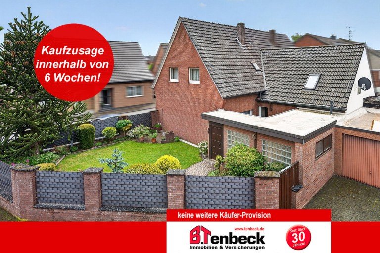 Luftbild Bocholt Doppelhaush�lfte Gepflegte Doppelhaush�lfte mit Keller und Garage in Bocholt!