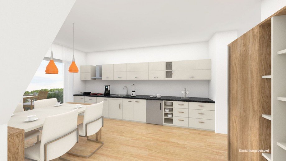 Einrichtungsbeispiel - Kochen-Essen Wohnung Bocholt