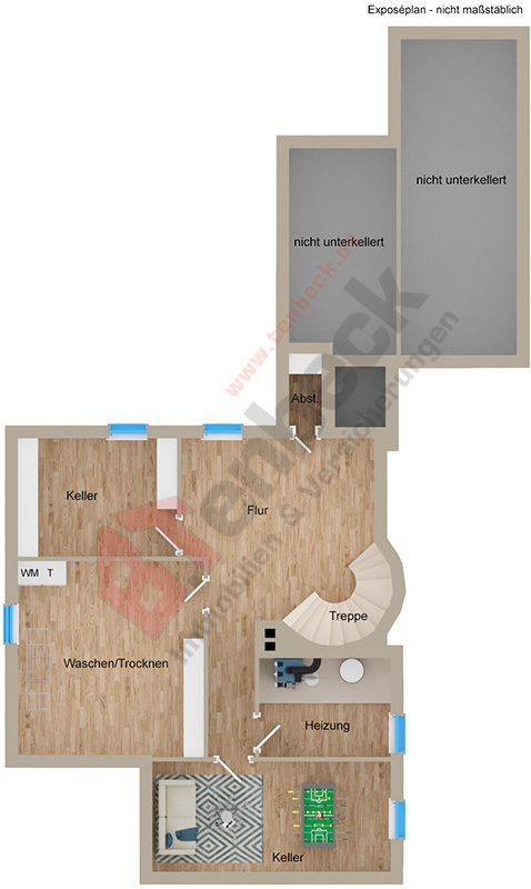 Grundriss - Keller Einfamilienhaus Bocholt