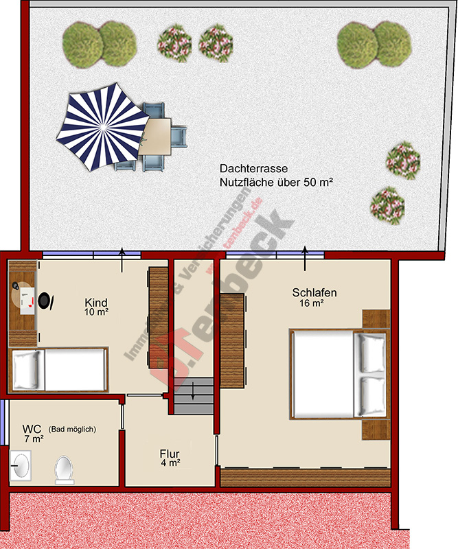 Grundriss - Dachgeschoss Einfamilienhaus Bocholt