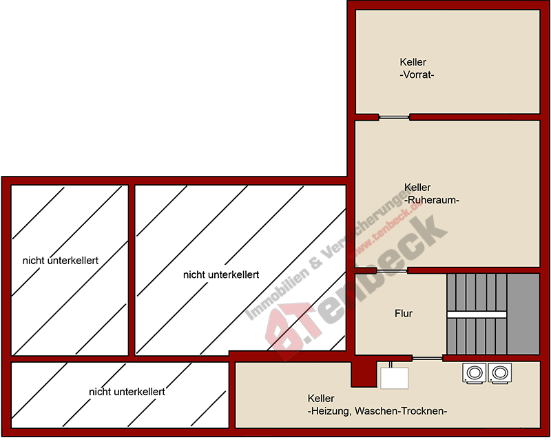 Grundriss - Keller Einfamilienhaus Bocholt