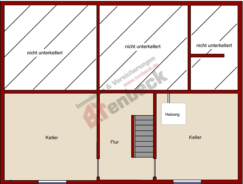 Grundriss - Keller Einfamilienhaus Bocholt