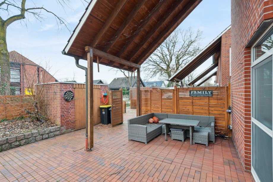 Terrasse vorne Reihenmittelhaus Bocholt