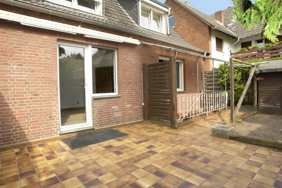 ... Terrasse Doppelhaush�lfte Bocholt