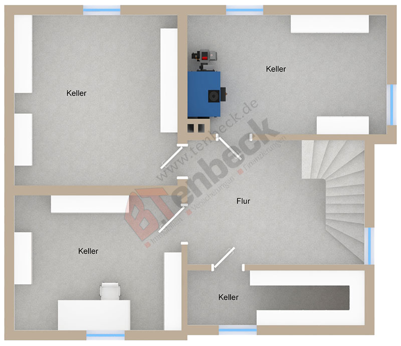 Grundriss - Keller Einfamilienhaus Bocholt