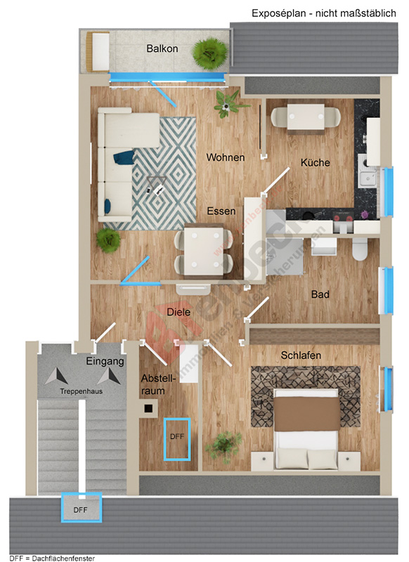 Grundriss - Wohnung Wohnung Bocholt