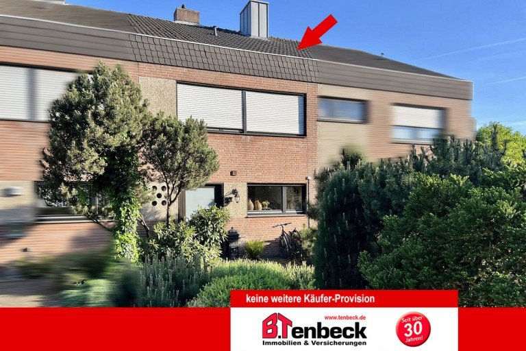 Ansicht des Hauses Bocholt Reihenmittelhaus Reihenhaus mit pflegeleichtem Garten und Keller in Top-Lage von Bocholt!