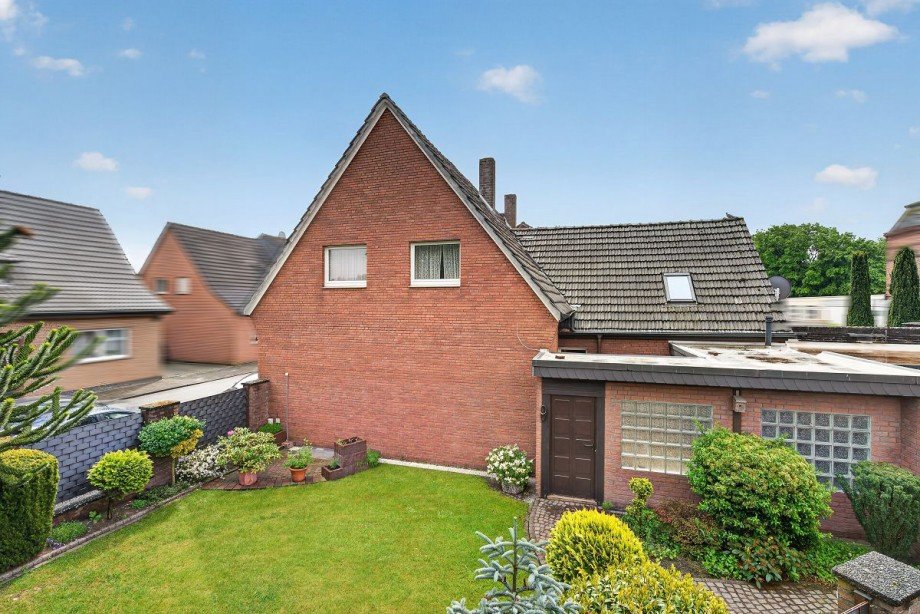 Luftbild Doppelhaush�lfte Bocholt