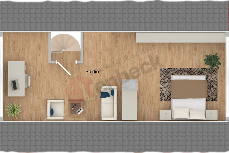 Grundriss - Spitzboden Einfamilienhaus Bocholt