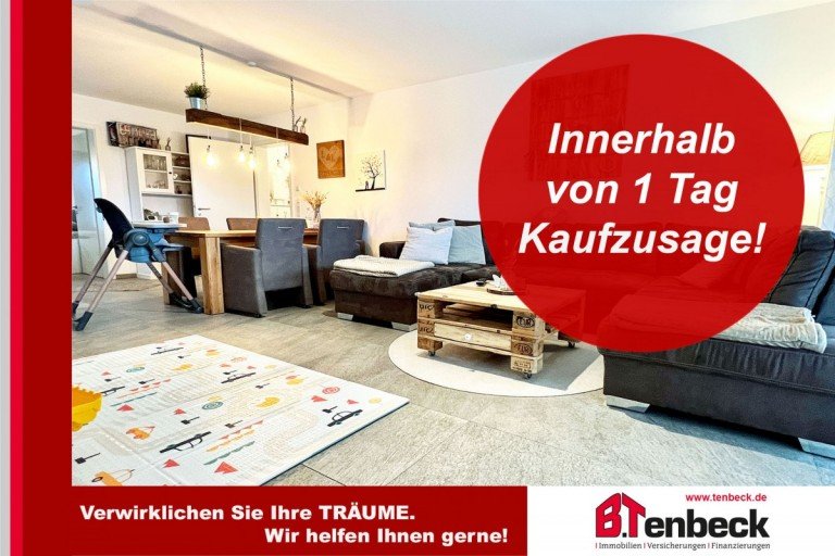 Wohn-Esszimmer Bocholt Wohnung Gro�z�gige Eigentumswohnung mit Aufzug in guter Lage von Bocholt-Biemenhorst!