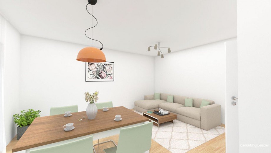 Einrichtungsbeispiel - Wohnen-Essen Wohnung Bocholt