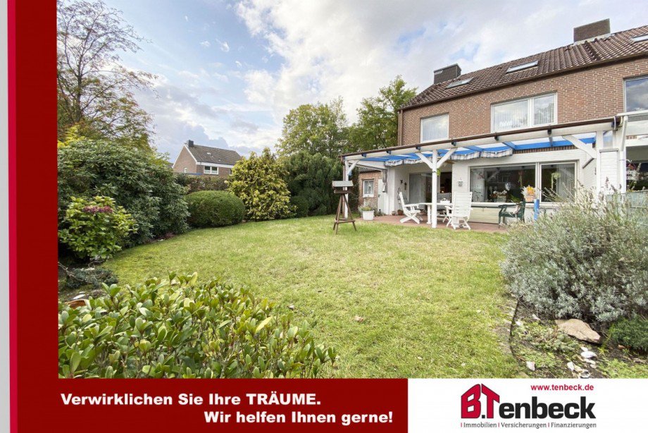Ansicht - Garten Reihenendhaus Bocholt