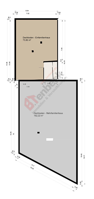 Grundriss - Dachgeschoss Mehrfamilienhaus Hamminkeln-Dingden