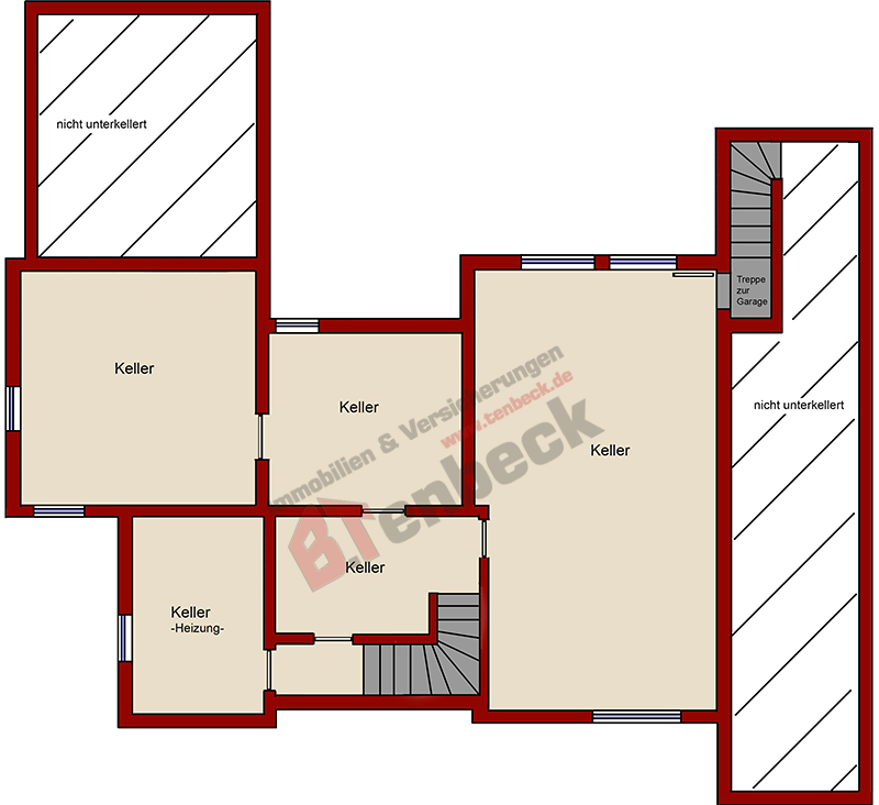 Grundriss - Keller Einfamilienhaus Bocholt