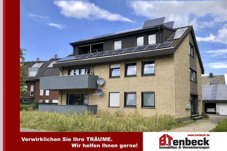 Ansicht des Hauses Rhede Wohnung Eigentumswohnung -mit Loggia und Garage- in Rhede-Krechting!