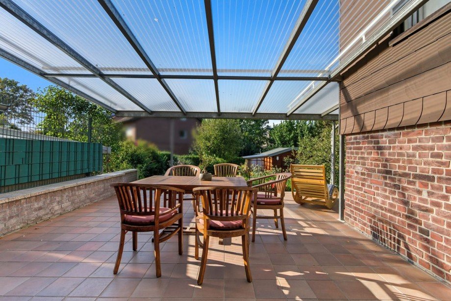 �berdachte Terrasse Reihenendhaus Bocholt