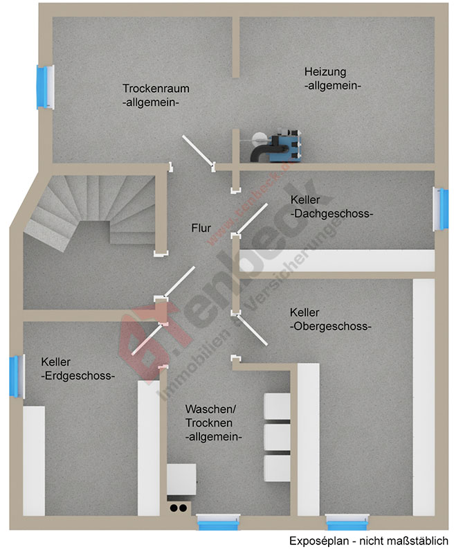 Grundriss - Keller Wohnung Bocholt