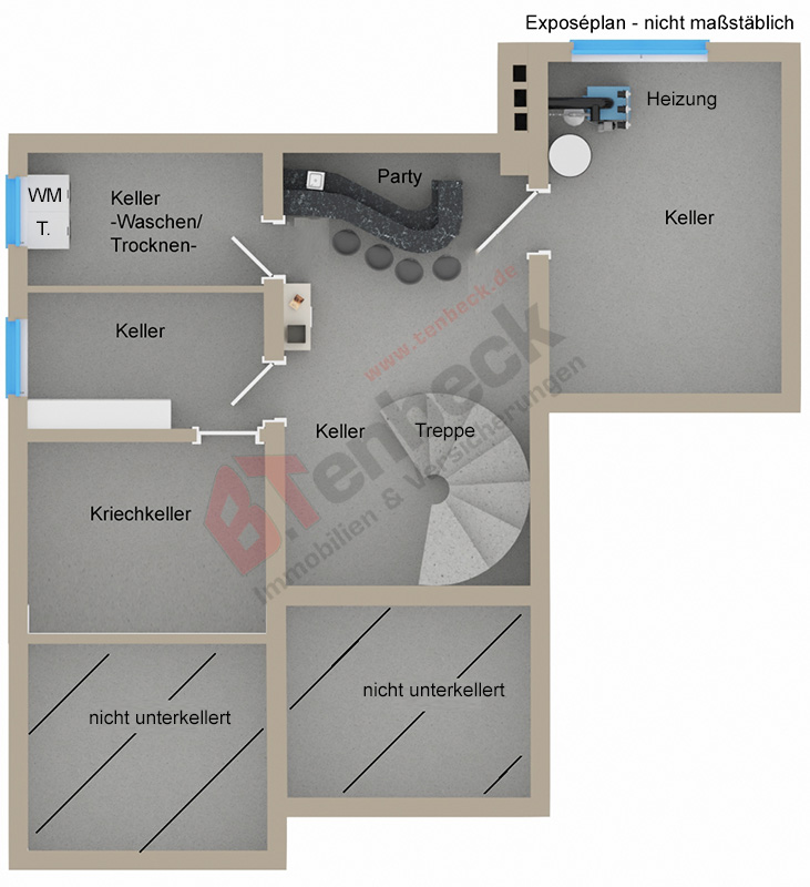 Grundriss - Keller Einfamilienhaus Bocholt