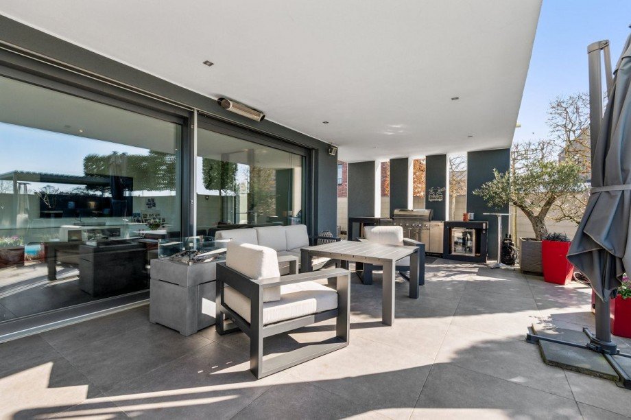 Terrasse mit Au�enk�che Einfamilienhaus Bocholt