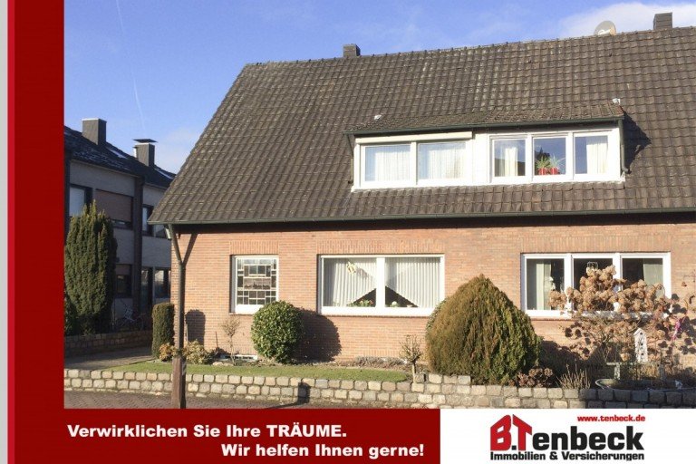 Ansicht des Hauses Bocholt Doppelhaush�lfte Doppelhaush�lfte mit Keller und Garage in ruhiger Lage von Bocholt!