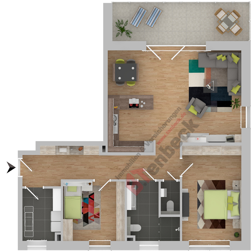 Grundriss - Wohnung 5 Wohnung Isselburg