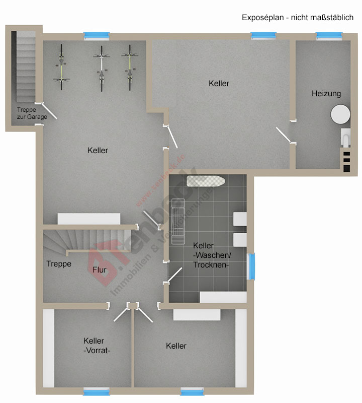 Grundriss - Keller Einfamilienhaus Bocholt