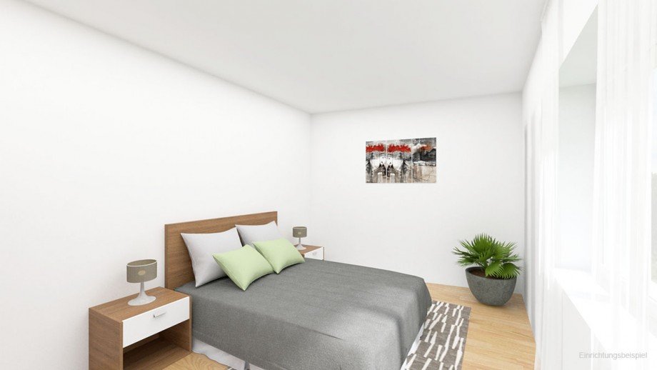 Einrichtungsbeispiel - Schlafen Wohnung Bocholt