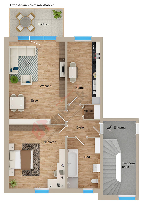 Grundriss - Wohnung Wohnung Bocholt