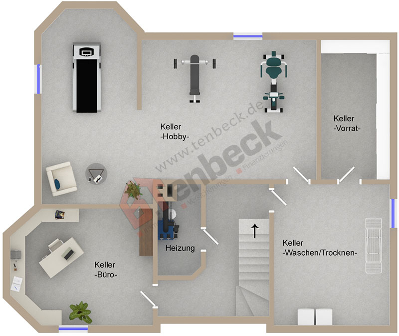 Grundriss - Keller Einfamilienhaus Borken-Burlo