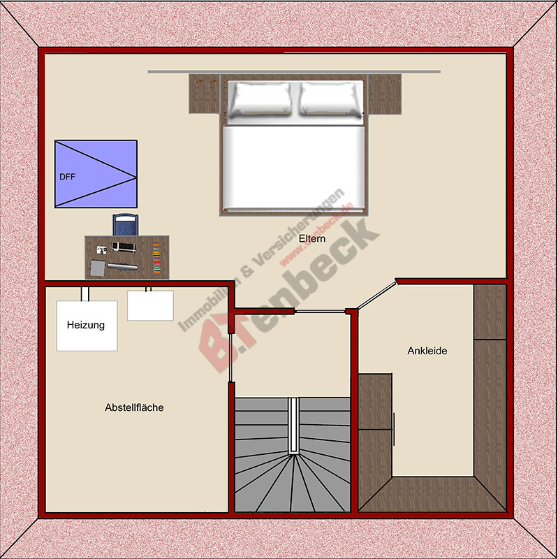 Grundriss - Spitzboden Einfamilienhaus Hamminkeln