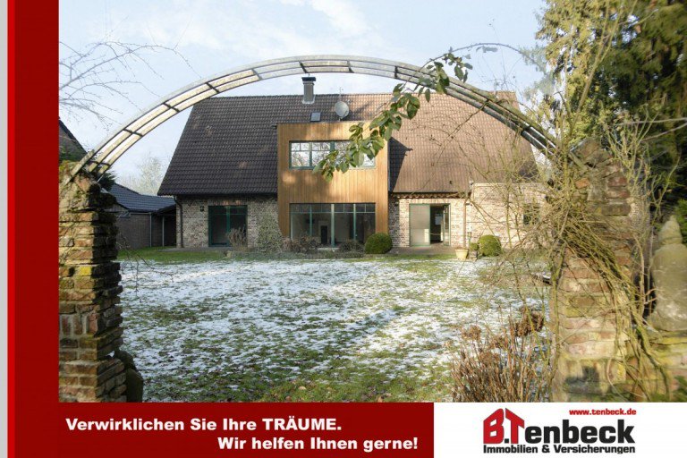Ansicht des Hauses Isselburg Einfamilienhaus Architektenhaus mit viel Platz in ruhiger Toplage von Isselburg-Anholt!