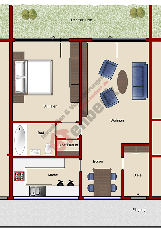 Grundriss - Wohnung Wohnung Bocholt