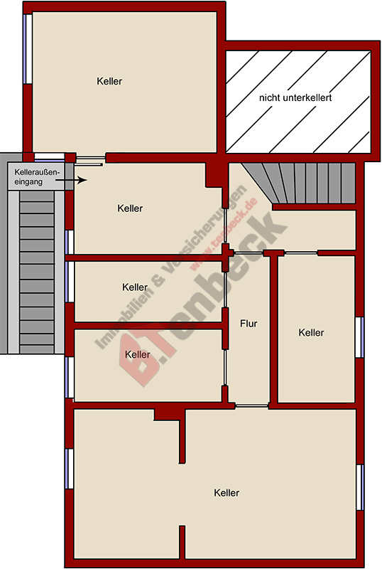 Grundriss - Keller Einfamilienhaus Bocholt
