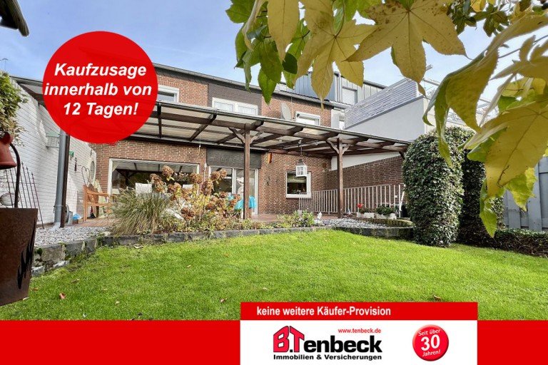 Ansicht - Garten Bocholt Reihenendhaus Einfamilienhaus mit Keller und Garage in Bocholt - N�he Aasee!