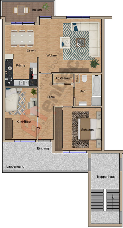 Grundriss - Wohnung Wohnung Bocholt