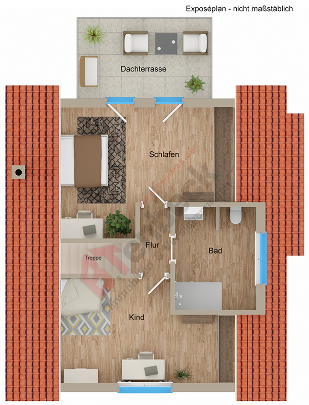 Grundriss - Dachgeschoss Einfamilienhaus Borken