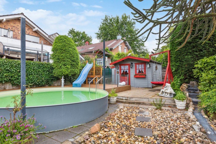 Garten Doppelhaush�lfte Bocholt