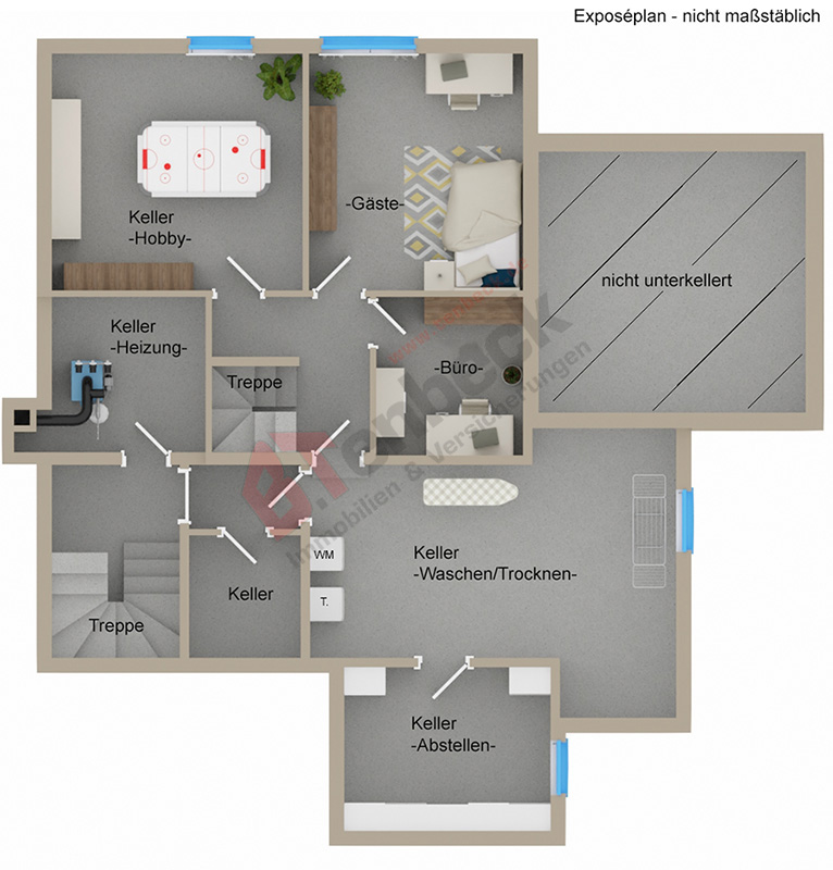 Grundriss - Keller Zweifamilienhaus Borken