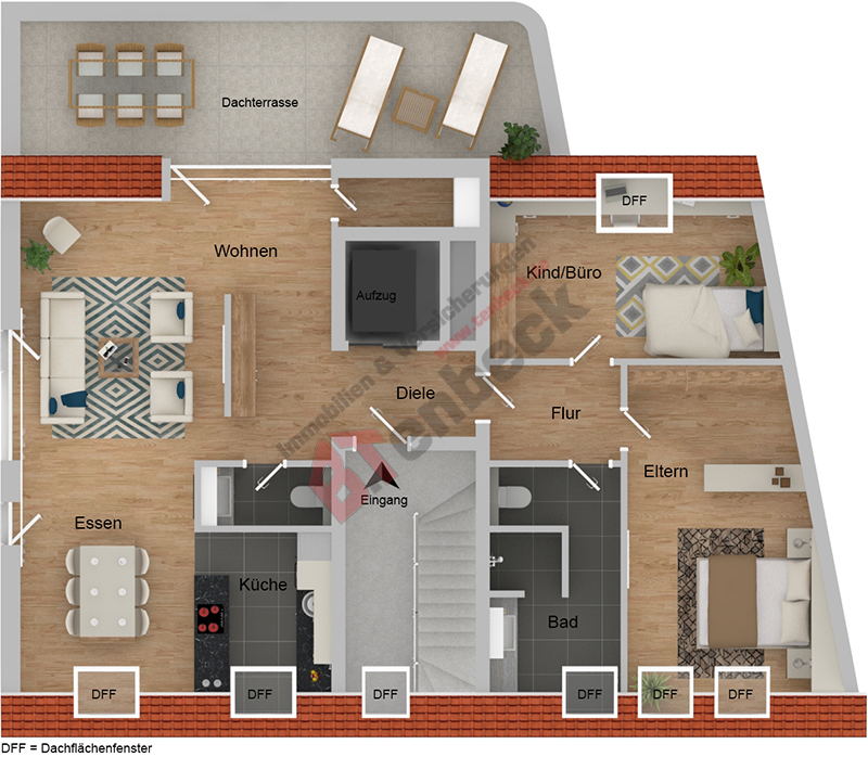Grundriss - Wohnung Dachgeschoss Wohnung Bocholt