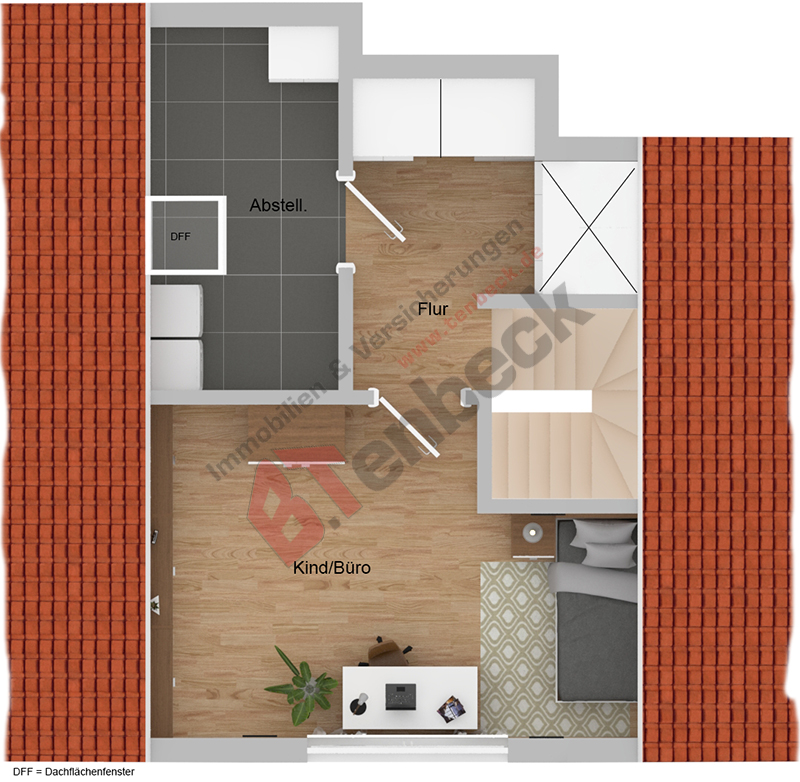 Grundriss - Wohnung 6 - DG Wohnung Bocholt