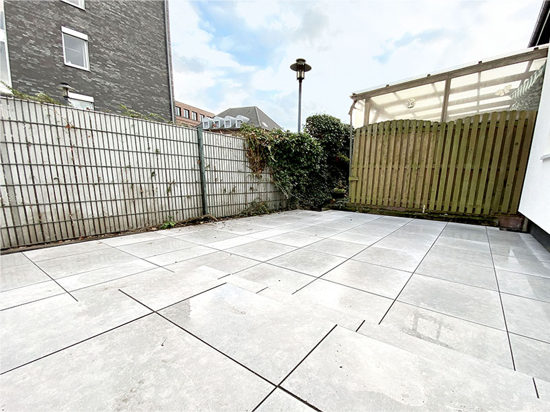 Terrasse Doppelhaush�lfte Bocholt