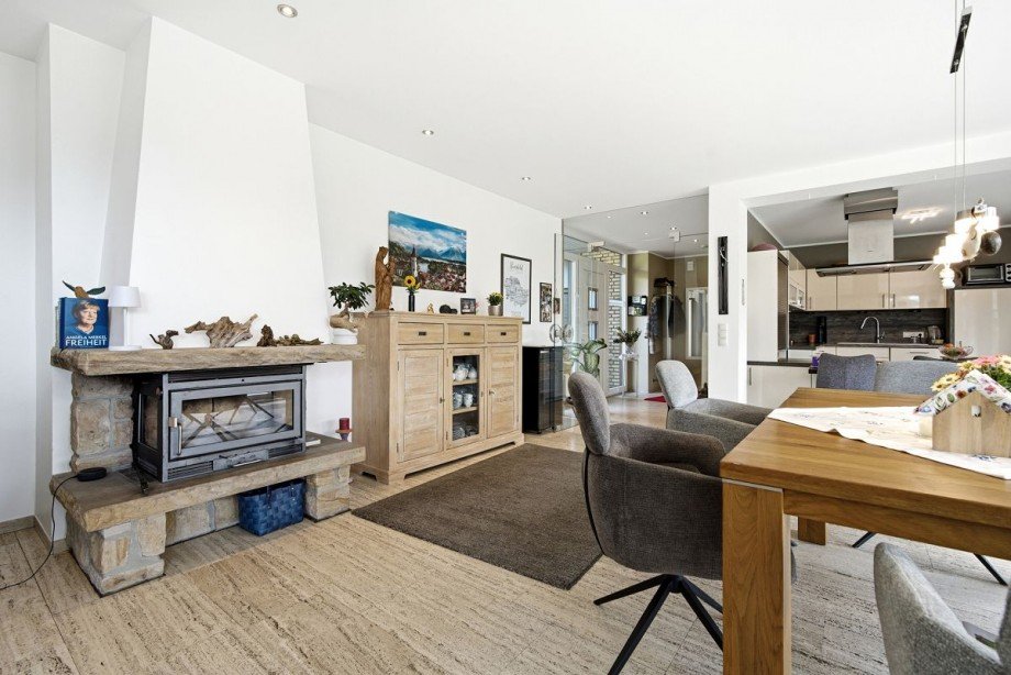 Wohnen - Essen mit Kamin Bungalow Bocholt