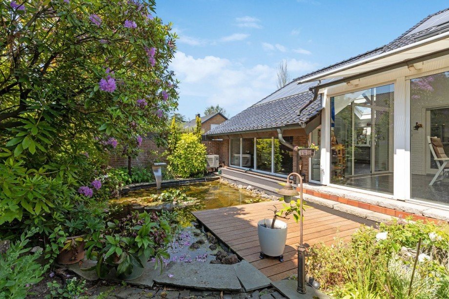 Ansicht - Teich Einfamilienhaus Bocholt