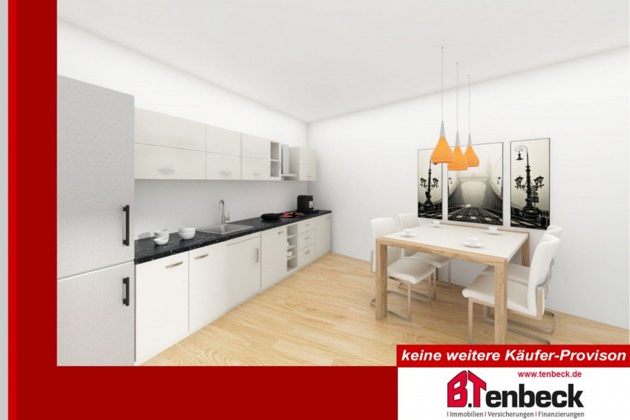 Einrichtungsbeispiel - Kochen Wohnung Bocholt