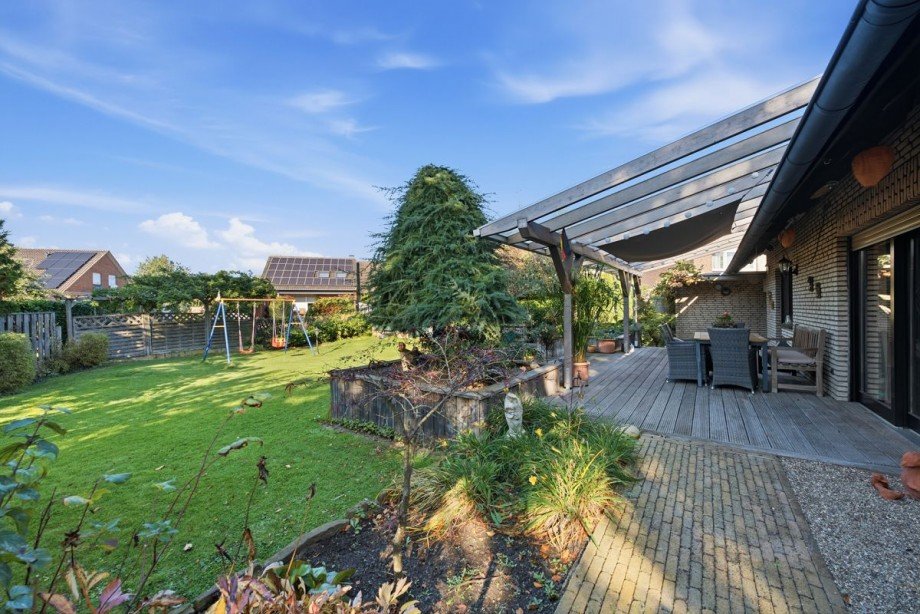 Garten - �berdachte Terrasse Einfamilienhaus Isselburg