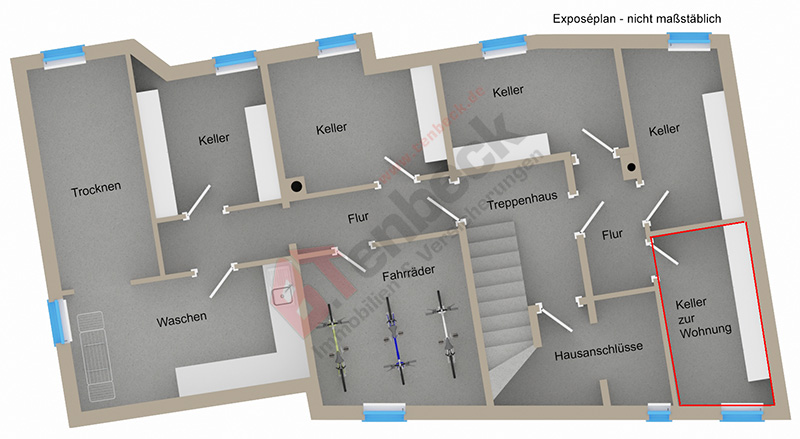 Grundriss - Keller Wohnung Borken