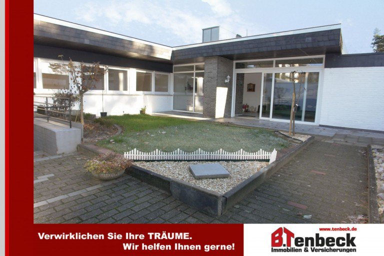 ... Ansicht des Hauses Bocholt Bungalow Top - Bungalow mit Atriumgarten in ruhiger Lage von Bocholt!