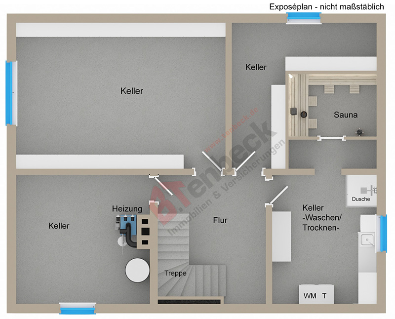 Grundriss - Keller Einfamilienhaus Isselburg
